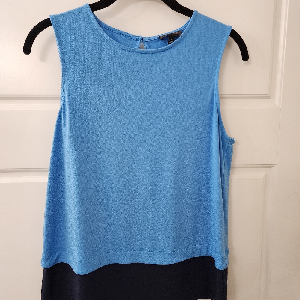 Classy Multi-Blue Limited Sleeveless Blouse